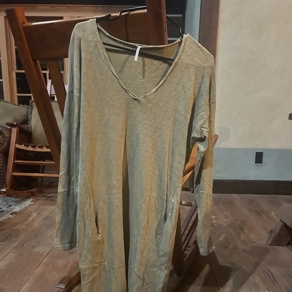 Cute green cotton dress